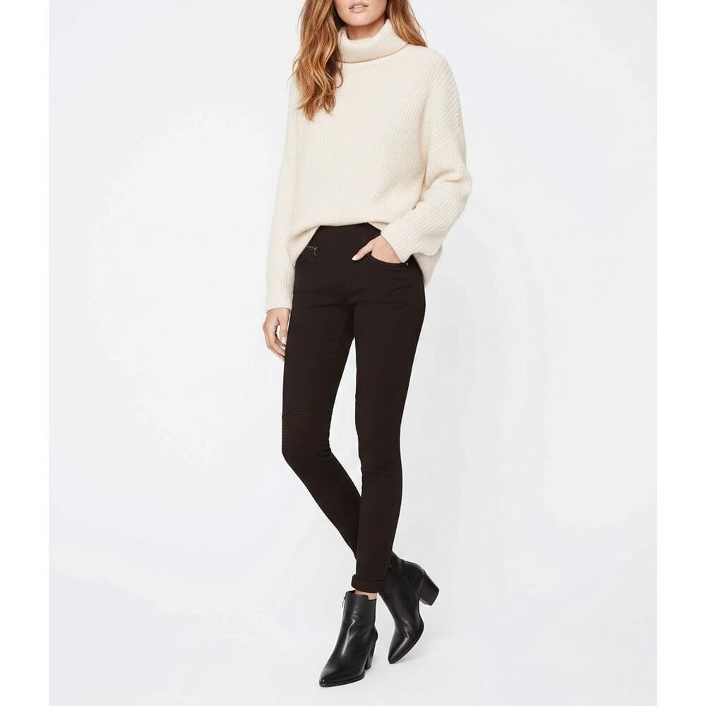 Rebecca Minkoff Pants Size 4 Black High Rise‎ Stretch Pull On Skinny Zip Pockets